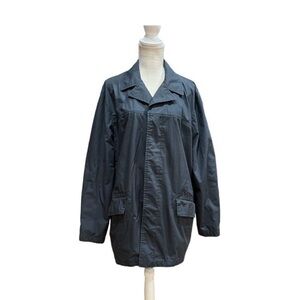 J.Crew Blue Button Down Trench coat
